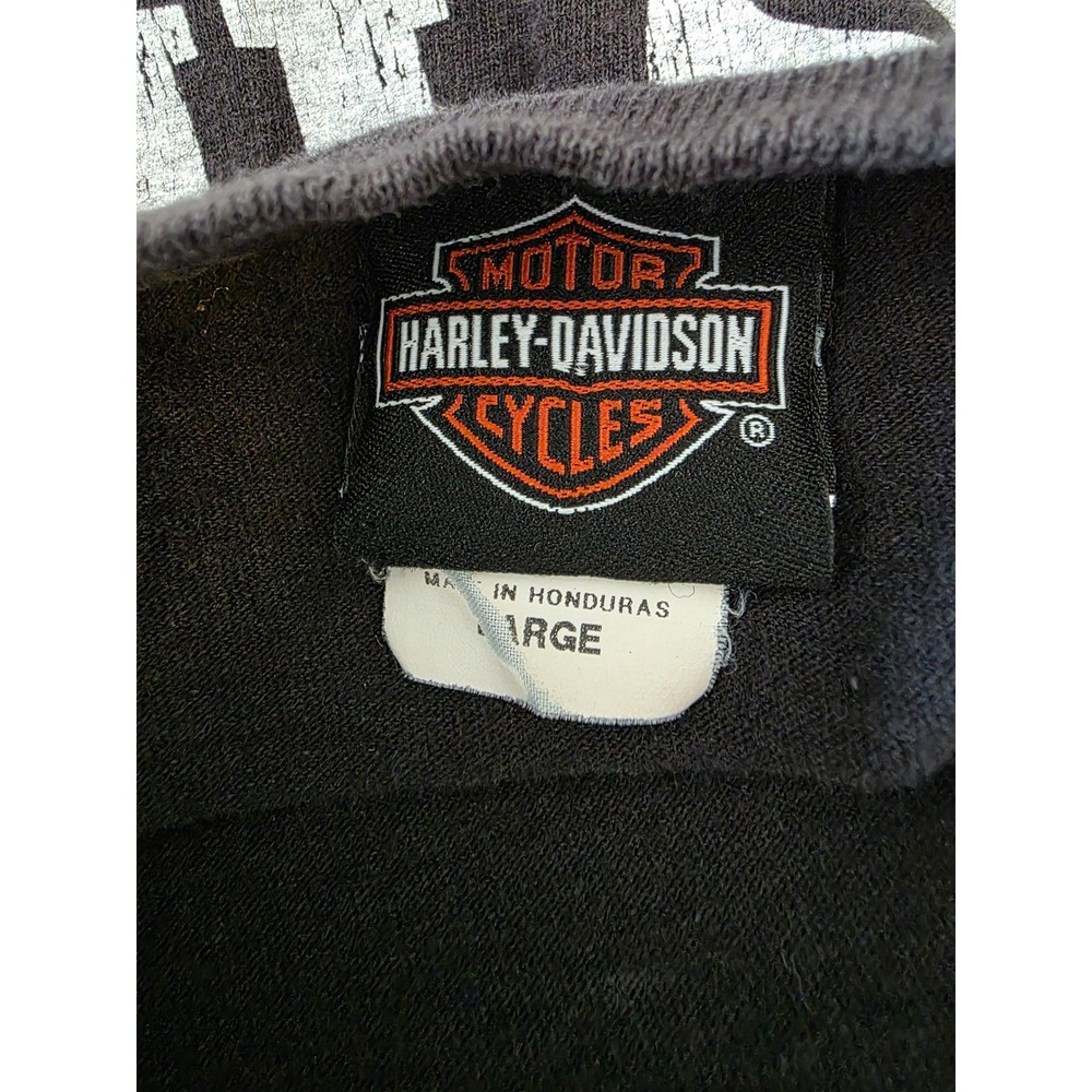 Harley Davidson Nags Head Motor Cycles T Shirt Mens Large Black Graphic Tee - Picture 3 of 4